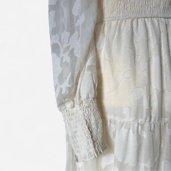 Source Unknown Cream Long Sleeve Dress - Picture 3 of 5